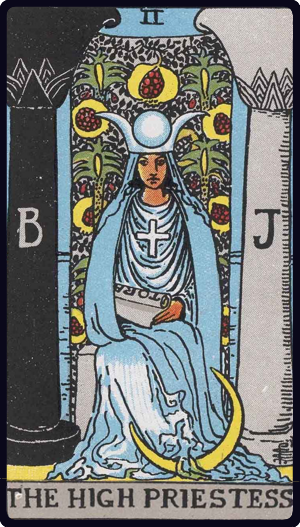 The High Priestess card